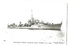 BATEAU MARINE DE GUERRE  ROYAL NAVY  HMS DESTROYER MUSKETEER