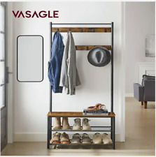 Meuble de Rangement Portant vêtement, Porte-Manteau, avec étagères à Chaussures