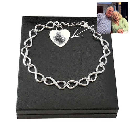 Bracelet argenté avec photo - argenté,