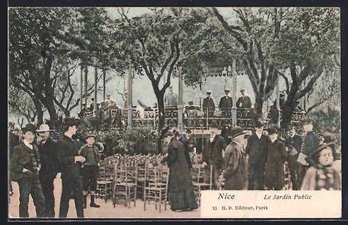 Cpa nice jardin public - cpa,