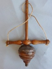 Ancienne drille trepan perceuse outil ancien bijoutier buis tourné Art Populaire