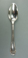 Cuillère à café en métal argenté ERCUIS FRANCE, modèle Rubans Trianon.