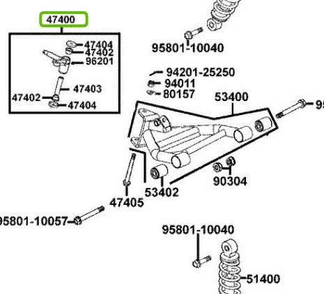 Interrupteur droit kymco - interrupteur,