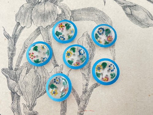Boutons vintage transparent - 6,
