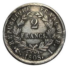 2 francs Napoléon Ier tête