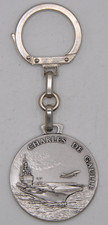 Aéronavale - Porte avions Charles de GAULLE porte clefs pont d'envol et avion