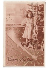 1935 Photo Fille Arbre De