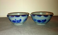 coupelles en grès allemand, décor peint à la main, vintage 1965 environ