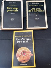 Lot 3 livres SÉRIE NOIRE GALLIMARD romans policiers thrillers _ 