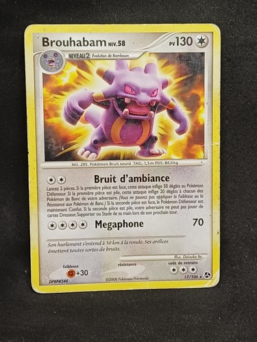 Carte pokémon brouhabam - carte,