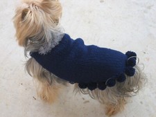 Vêtement Chiot/Chien-Manteau en Laine pour petit chien - FAIT MAIN et SUR MESURE