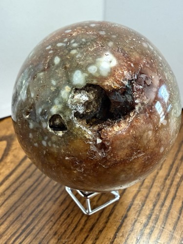 Druzy polychrome jasper sphere - polychrome,