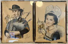 2 Gravures signées Daniel