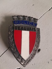 BEAUVAIS- POLICE - INSIGNE ancienne - Badge - Epinglette