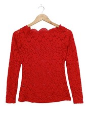 PATTY BOUTIK Blouse en dentelle Dames Blouse T EU 36 rouge style décontracté