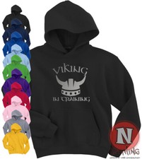 Viking En Entraînement Enfants Capuche Sweat Fun Norseman Thor Valhalla Nordique