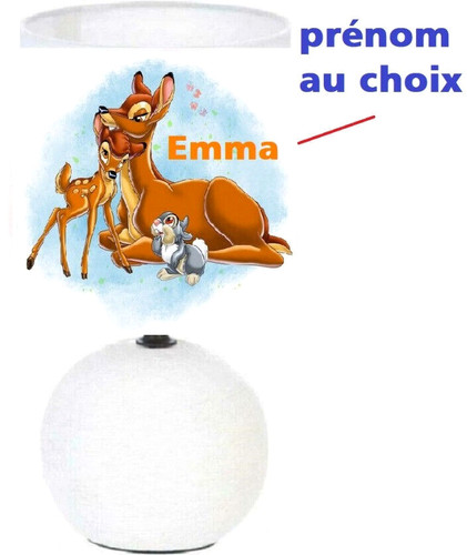 Lampe chevet bambi - lampe,