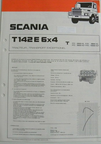 Fiche technique camion scania - technique,