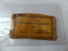 ETIQUETTE ALCOOL COGNAC HENRY DE LA PEYROUSE RESERVE PARTICULIERE
