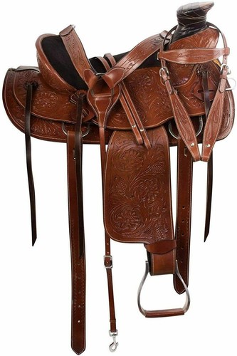 Western saddle roping ranch - saddle,
