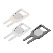Outil de Golf Divot, 3 en 1 Multi-fonction Golf Divot Repair Pitch Fork Alliage