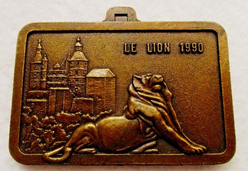 Medaille plaque lion - medaille, le