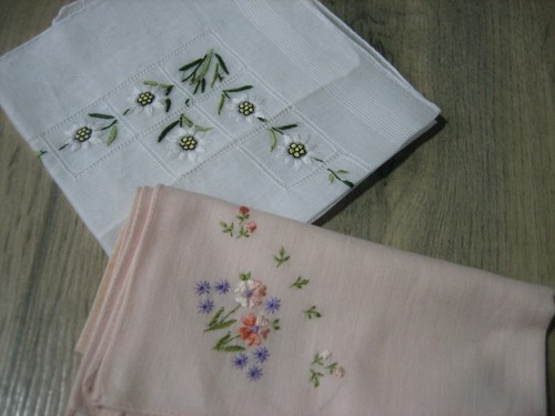 Mouchoir ancien coton - 2,