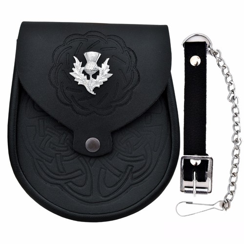 Sporran kilt cuir - de,