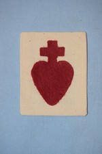 C33 insigne écusson scout scapulaire Sacré Cœur de Jésus Chouan Vendéen catho