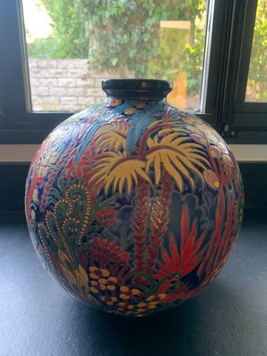 Vase boule jungle en - vase,