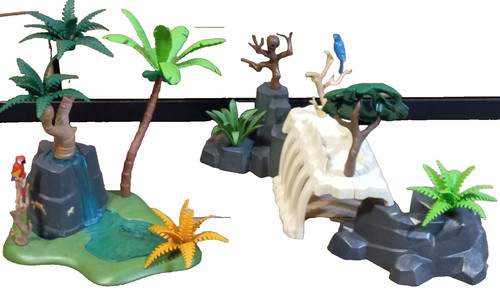 Playmobil végétation diorama - vÉgÉtation,