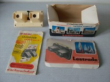 Stéréoscope Lestrade avec boîte et catalogue de vues de 1971