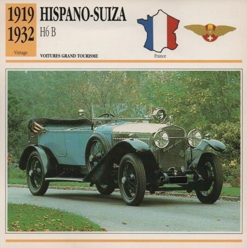 Fiche auto hispano - hispano, h6