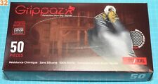 boite de 50 gants jetable GRIPPAZ noir 100% Nitrile taille 11 / XXL réf.246BL