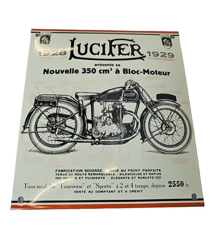 Plaque émaillée indian moto - plaque,