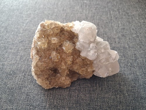 Superbe fluorite jaune calcite - fluorite,