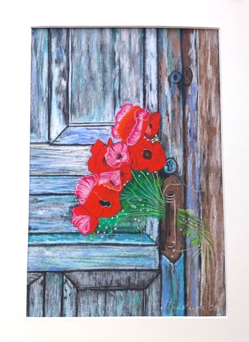 Peinture pastel original - peinture,
