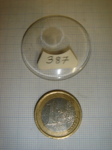 Ancien verre avec plat - plat, pour