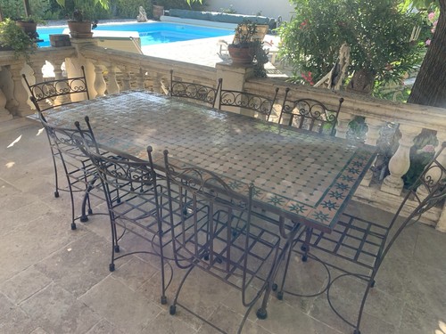 Table chaise terrasse - table, et