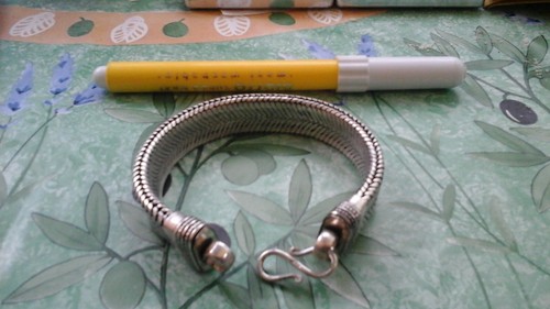 Bain argent indien bracelet - le,