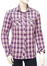 MAISON SCOTCH chemise carreaux western femme slim fit CHECK SHIRT SUEDE lin