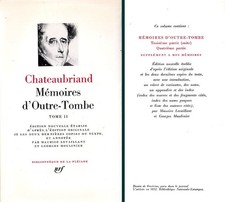 Chateaubriand MEMOIRES