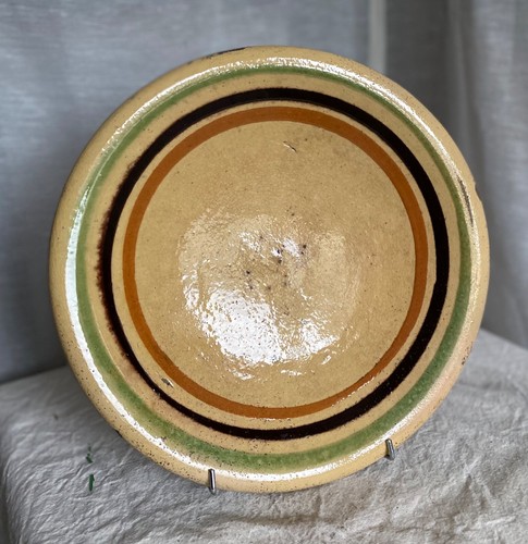 Plat terre vernissée xixé - vernissée,