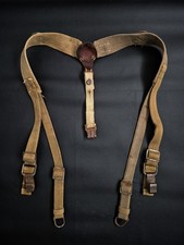 Allemand ww2 /Brelage tropical bicolores, vert/sable marqué RBNR ( authentique )