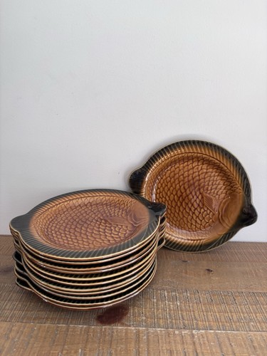 Lot assiettes poisson - lot,
