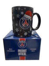 Mug Officiel PSG Noël – Céramique, 100 % Parisien, Boîte Vitrine