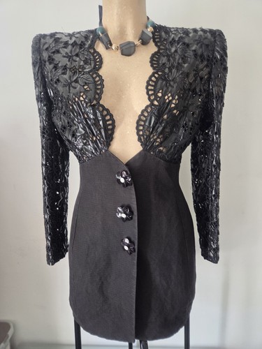 Robe blazer vintage 80s - robe,