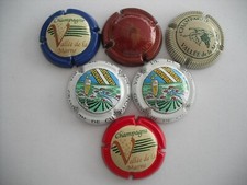 LOT de 6 capsules de champagne vallée de la marne dont la 7 et la 8