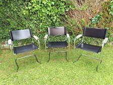 Lot de 3 fauteuils cantilever de Mart Stam