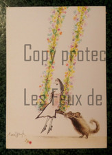 RONALD SEARLE JOY OF SPRING joies printaniéres carte postale postcard